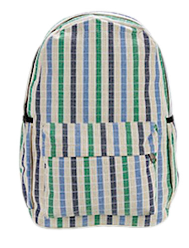 rucksack 45 x 31 cm Polyester grün/blau