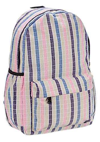 rucksack 45 x 31 cm Polyester rosa/blau