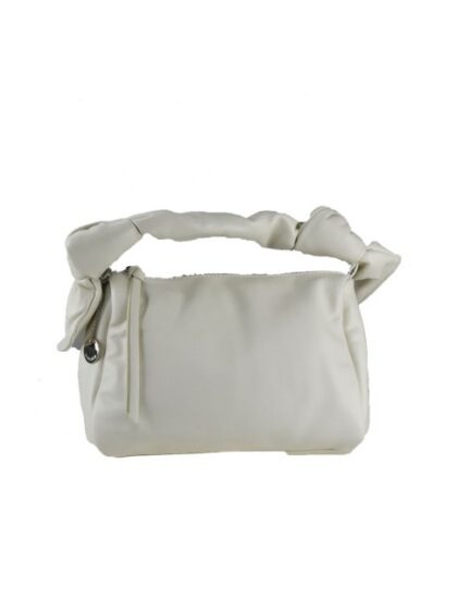 Moderne Kunstleder-Handtasche in Beige mit Schultergurt - Stilvolle synthetische Lederhandtasche