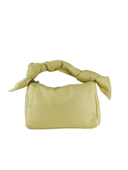 Modische Gelbe Handtasche aus Kunstleder mit Schulterriemen
