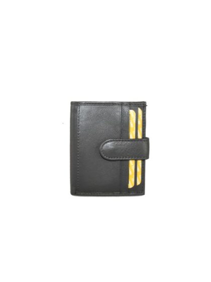 Edle schwarze Leder-Geldbörse - Stilvolles Portemonnaie für Damen mit zeitlosem Design