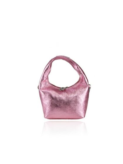 Stylishe Leder-Kuriertasche mit Schultergurt in Rosa - Perfekte Handtasche für unterwegs!