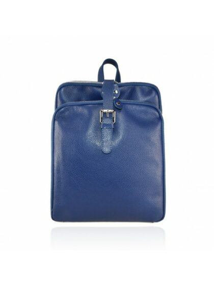 Stylischer Lederrucksack aus echtem Leder in Blau - Perfekt für den urbanen Look!